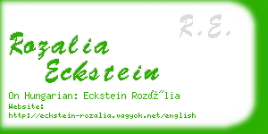 rozalia eckstein business card
